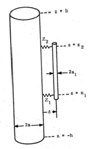 Rocket cylinder with external cable