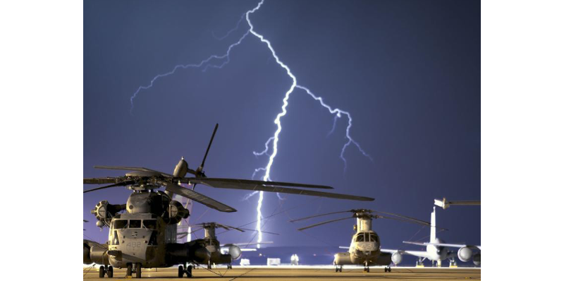 Aircraft_Helicopter_Lightning. Lightning certification of aircraft. This series of articles goes over the many steps involved with the certification of aircraft for lightning events and lightning strikes. Lightning protection of aircraft.