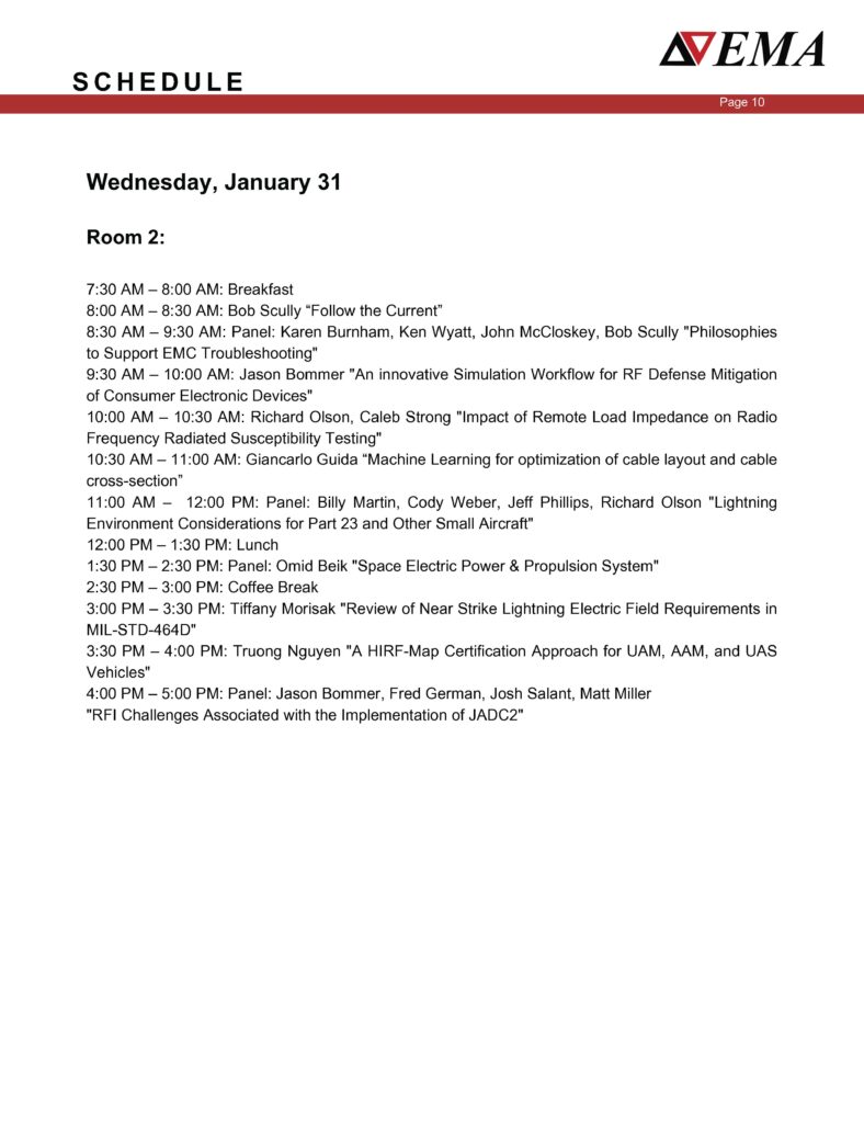 Schedule Electro Applications, Inc.